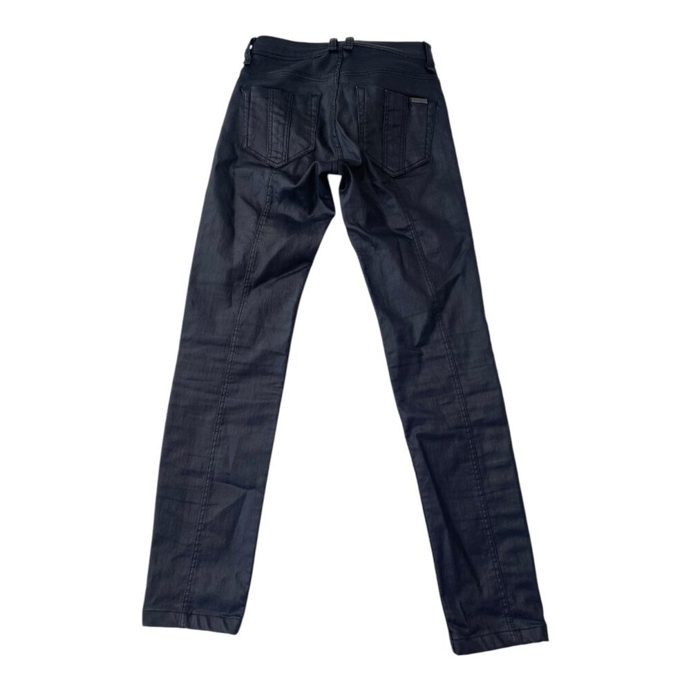 Size 24W Burberry Pilton Skinny Ankle Stretchy Jeans Women's Burgundy Authentic - Picture 8 of 14